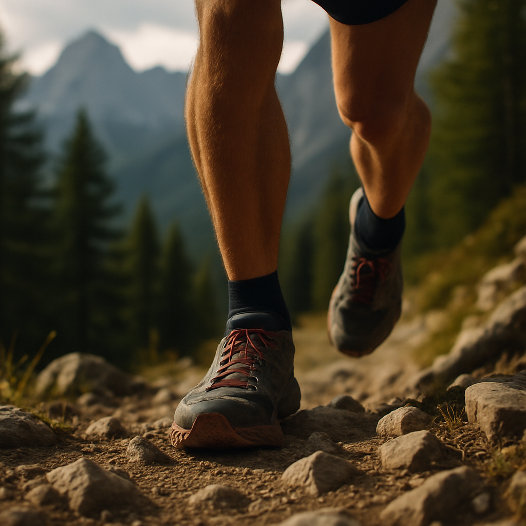 Trail runner on Alpine path illustrating best running destinations Europe 2026